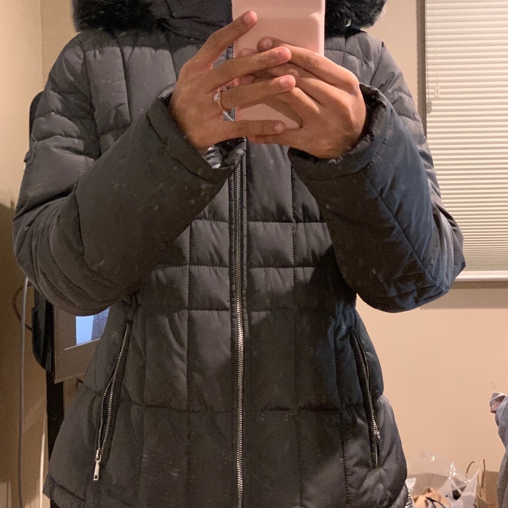 women’s calvin klein puffer coat